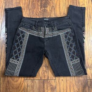 Urban Outfitters BDG Mid Rise Twig Ankle Embroidered Jeans Size 26w 29L